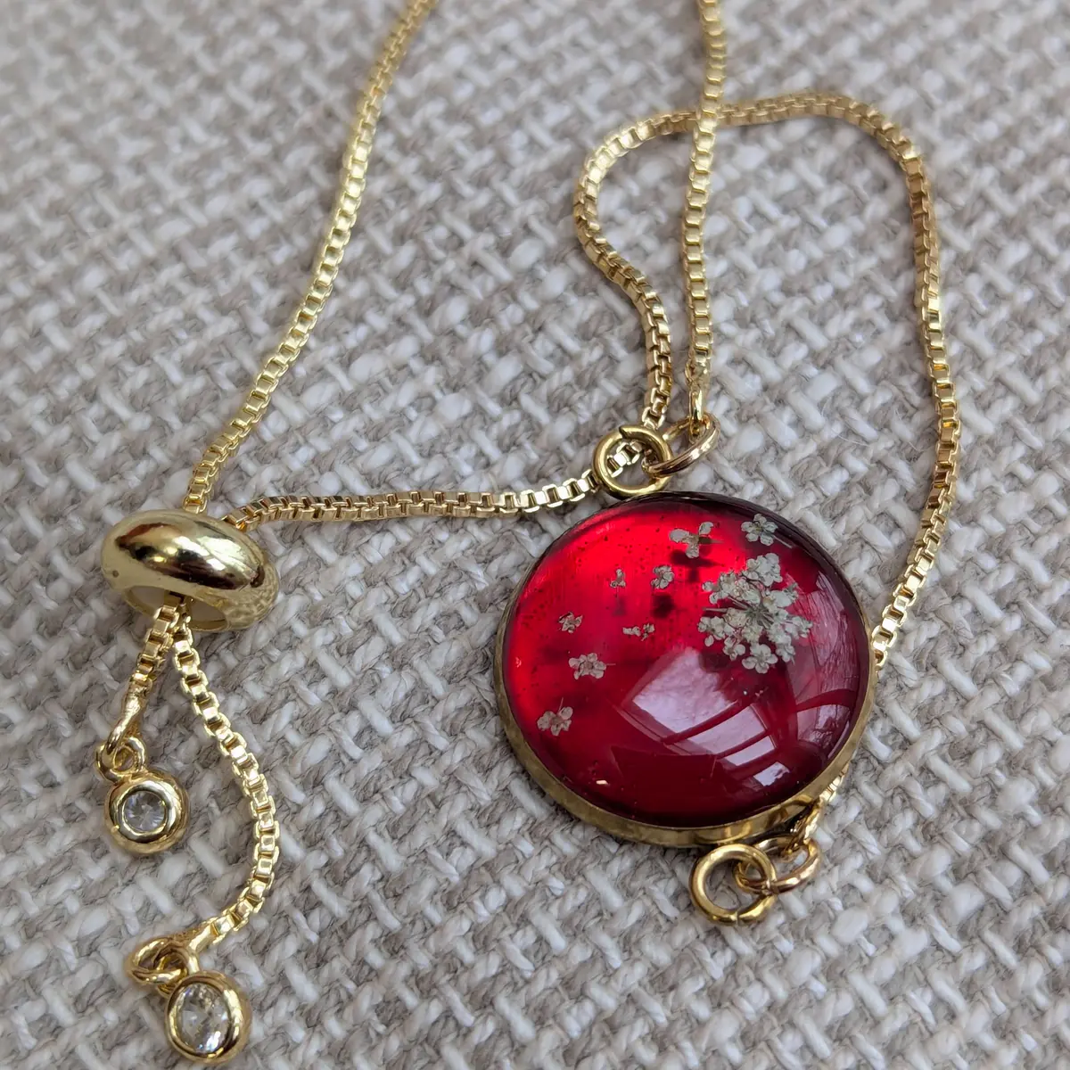 Resin Floral Bracelet 