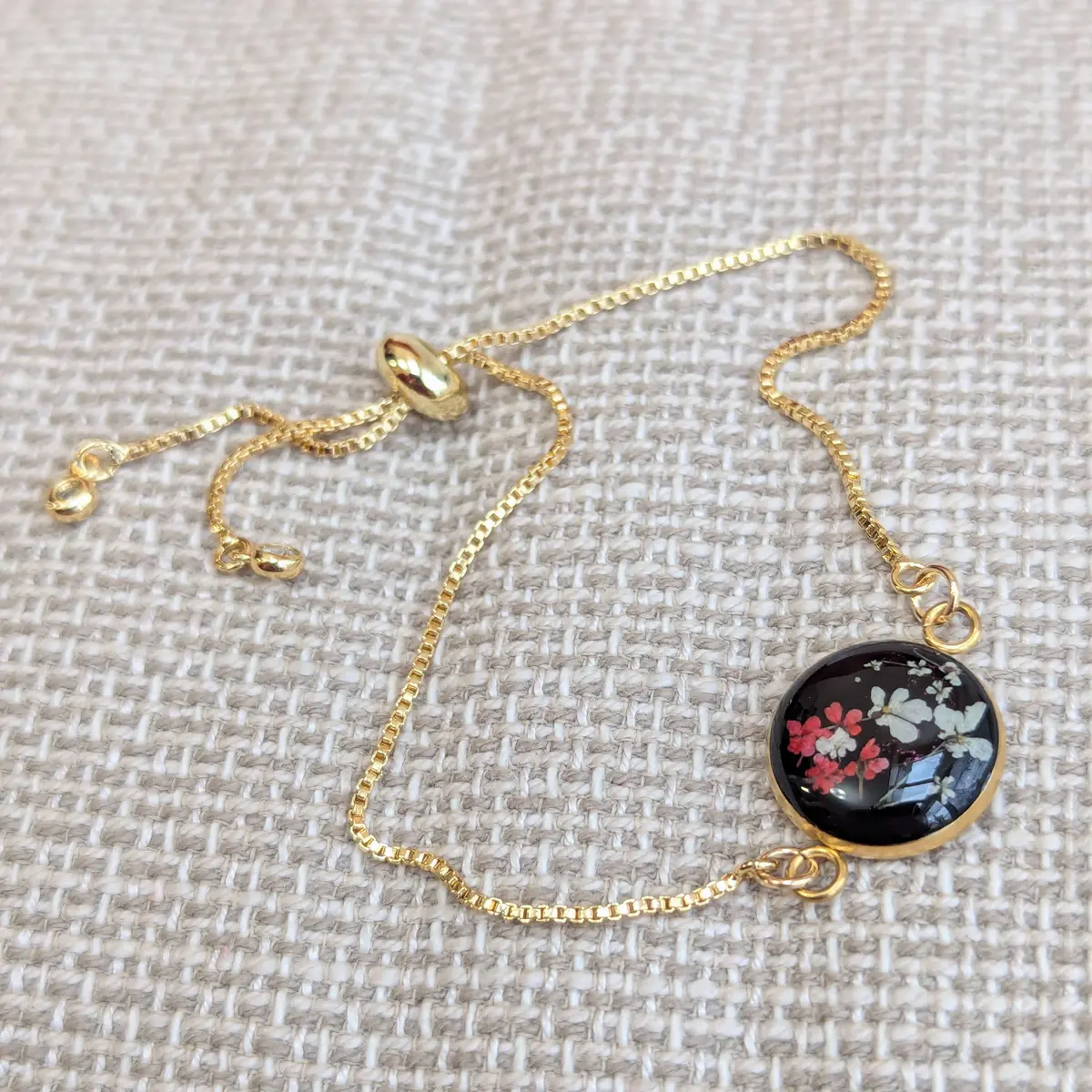 Resin Floral Bracelet 