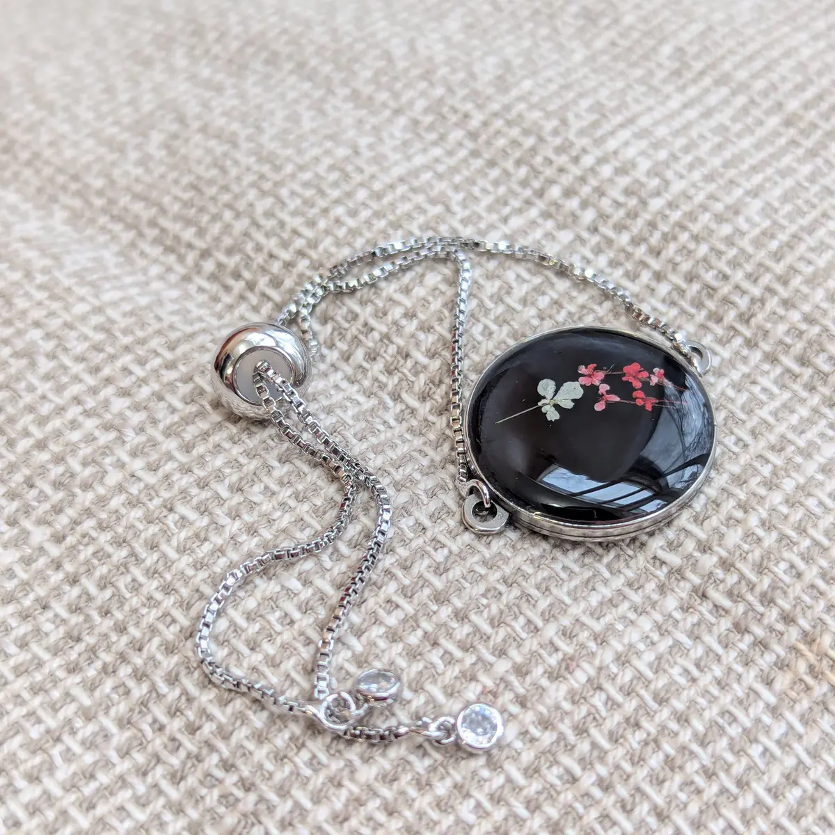 Resin Floral Bracelet 