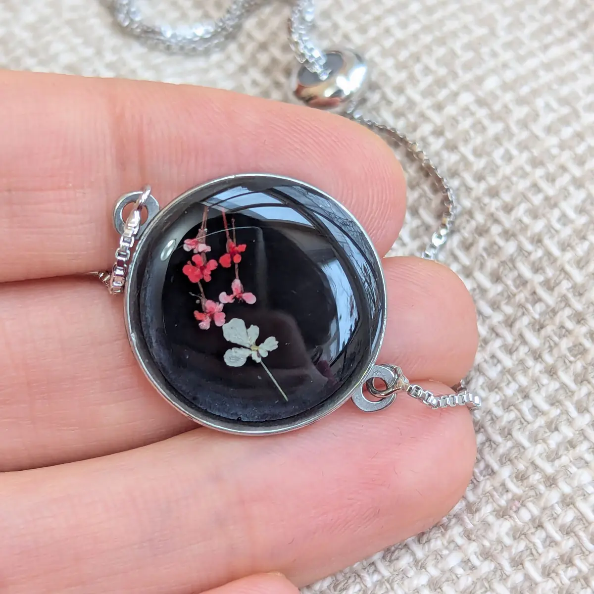 Resin Floral Bracelet 