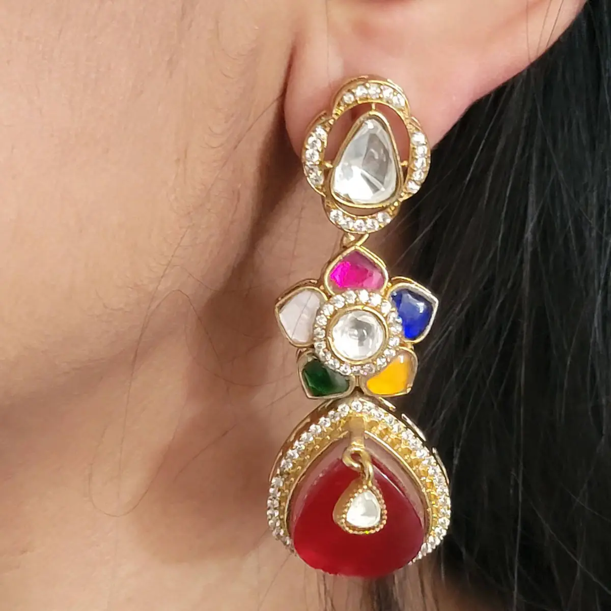 kundan earrings