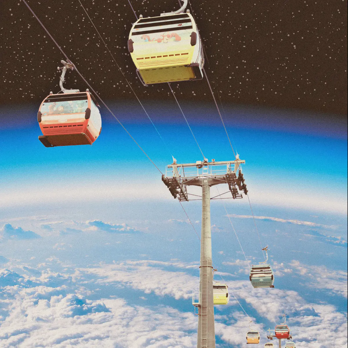 Space travel digital art 