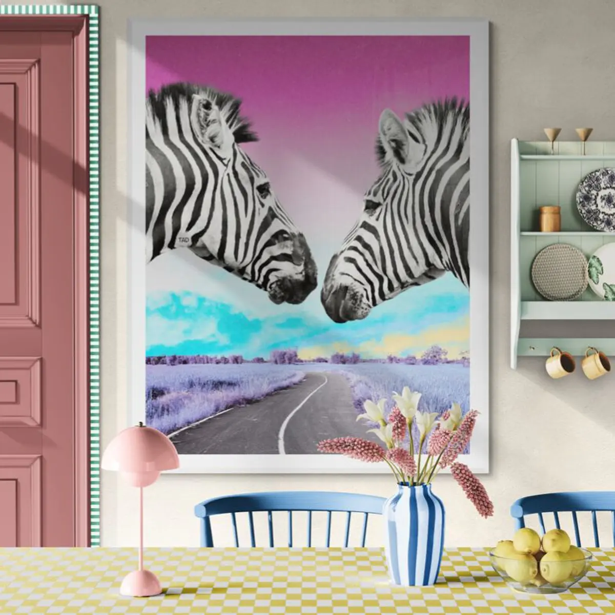 Dreaming Zebras digital art 