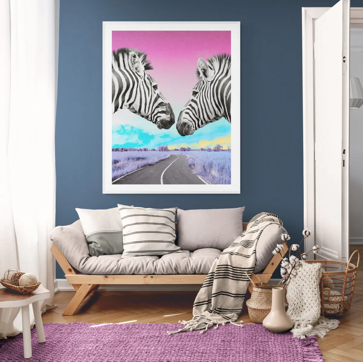 Dreaming Zebras digital art 