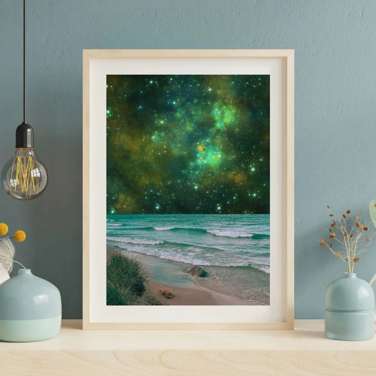 Universe stars night sky landscape celestial 