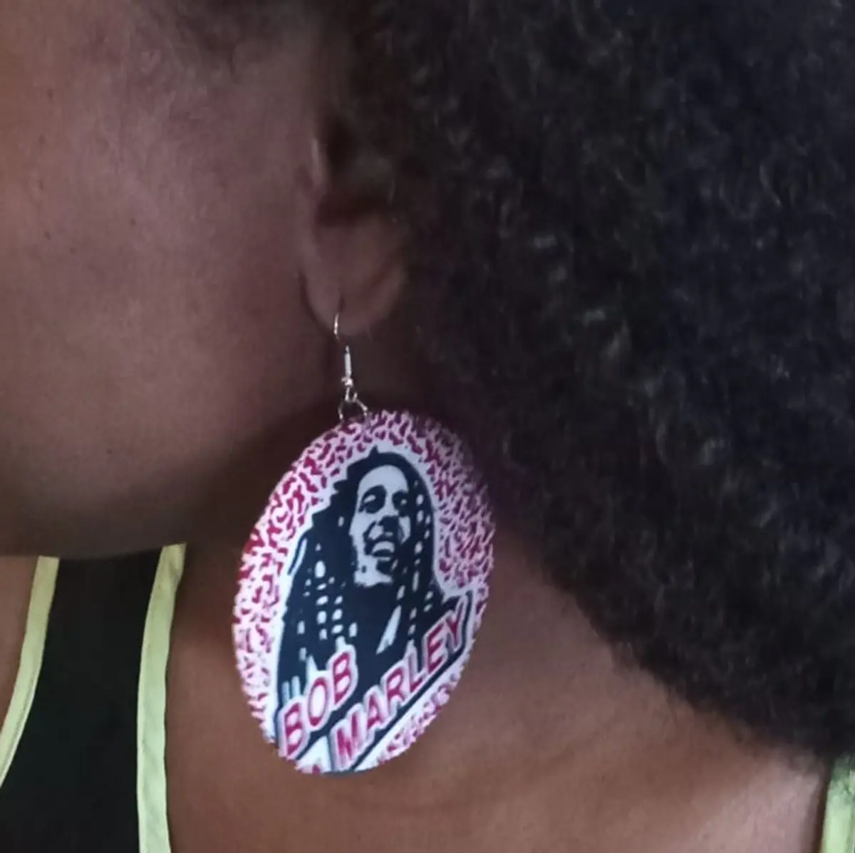 Recycled aluminium hoop earrings, handmade African Jewelry, 7 cm length and 7cm width, For women, all event, lightweight