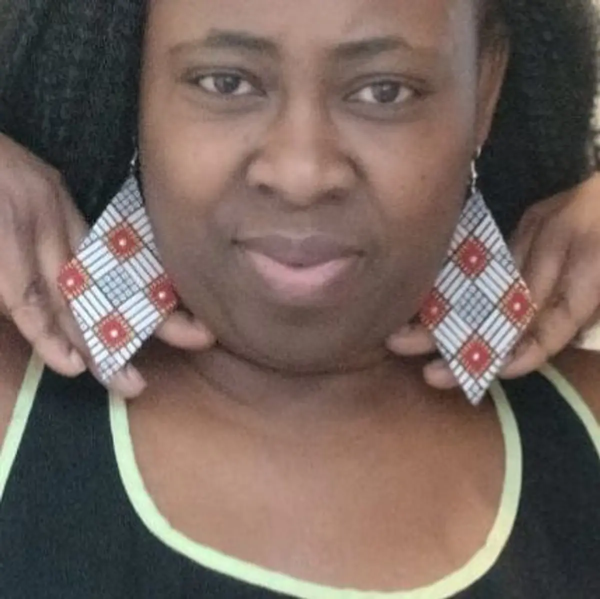 African handmade earrings 