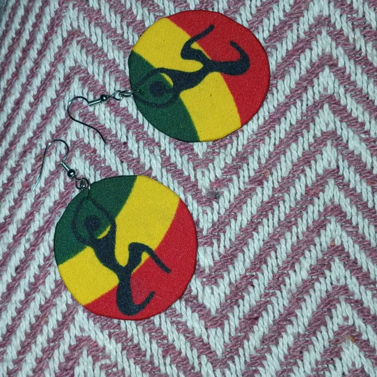 Recycled aluminium hoop earrings, handmade African Jewelry,  4 cm length and 4 cm width, For women, all event, lightweight