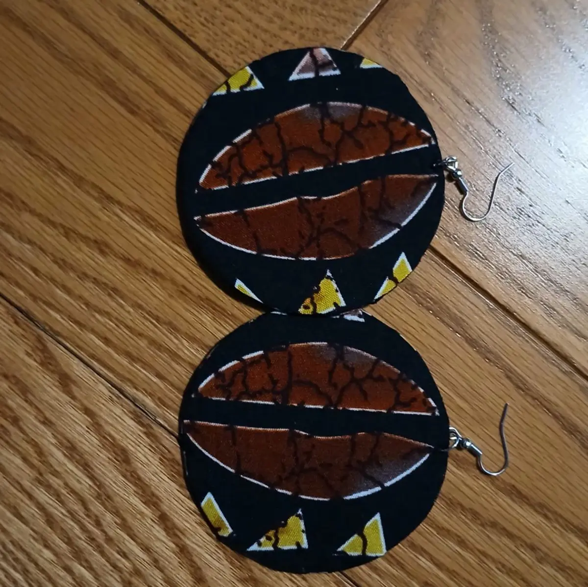 Recycled aluminium hoop earrings, handmade African Jewelry,7 cm length and 7cm width, For women, all event, lightweight