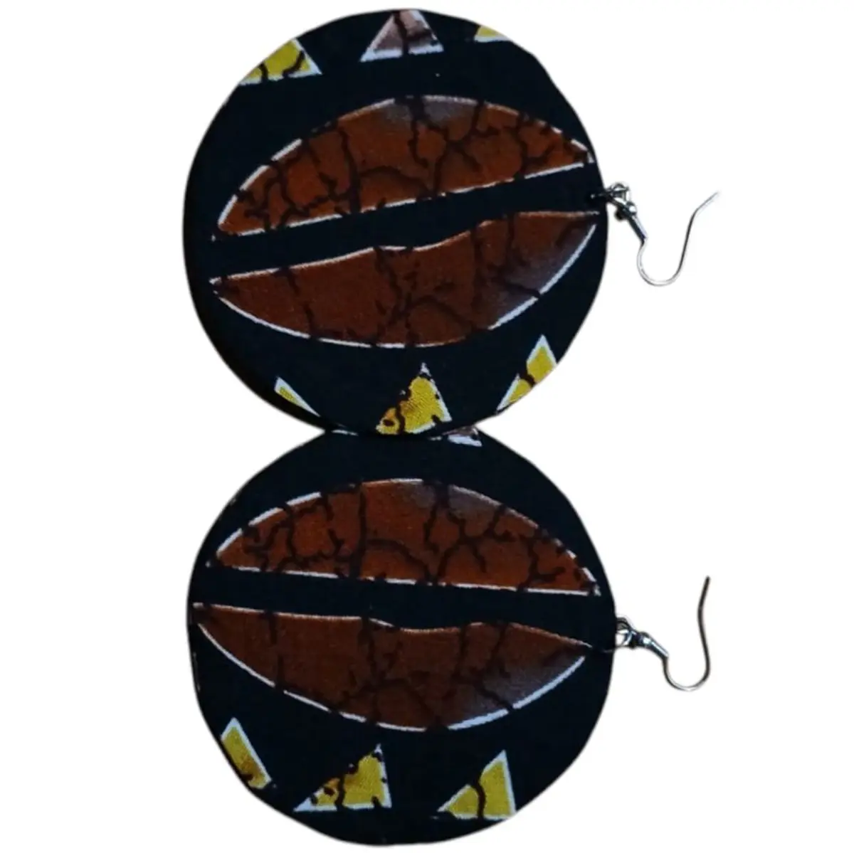 recycled aluminum earrings, handmade african jewelry, multicolor earrings, hoop earrings, 7cm earrings, lightweight earrings, women's earrings, african fashion, sustainable jewelry, ethical jewelry, all occasion earrings