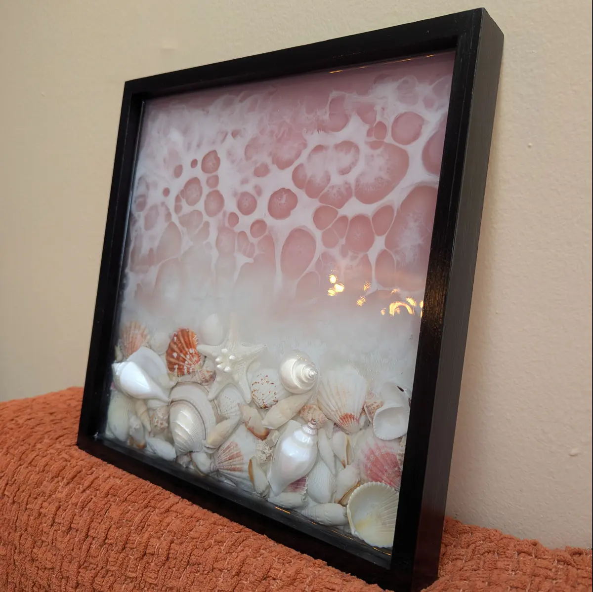 Resin wall art ocean 