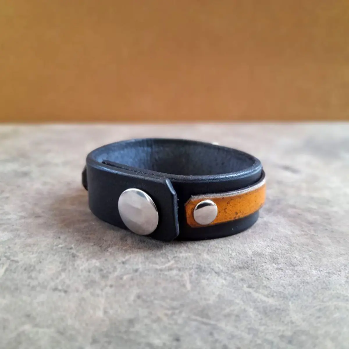 Natural Blue Dragon Veins Agate Leather Bracelet