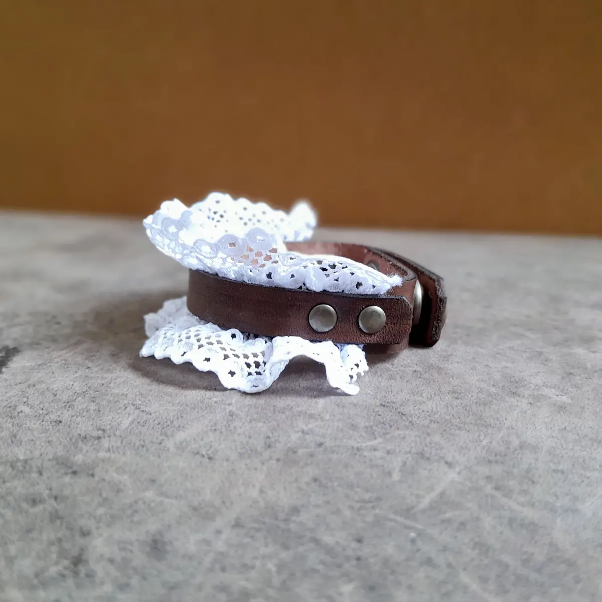 Lace Leather Bracelet