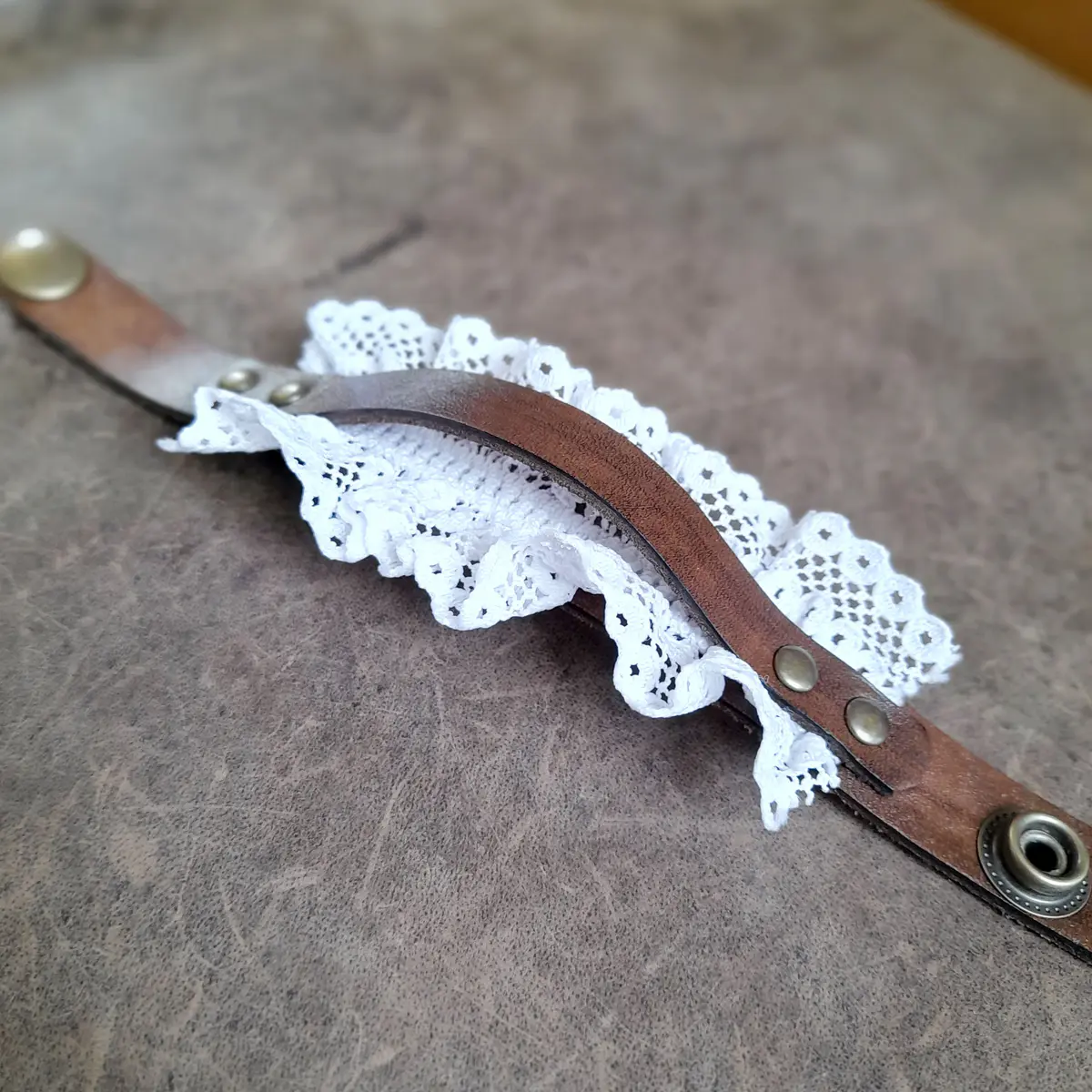 Lace Leather Bracelet