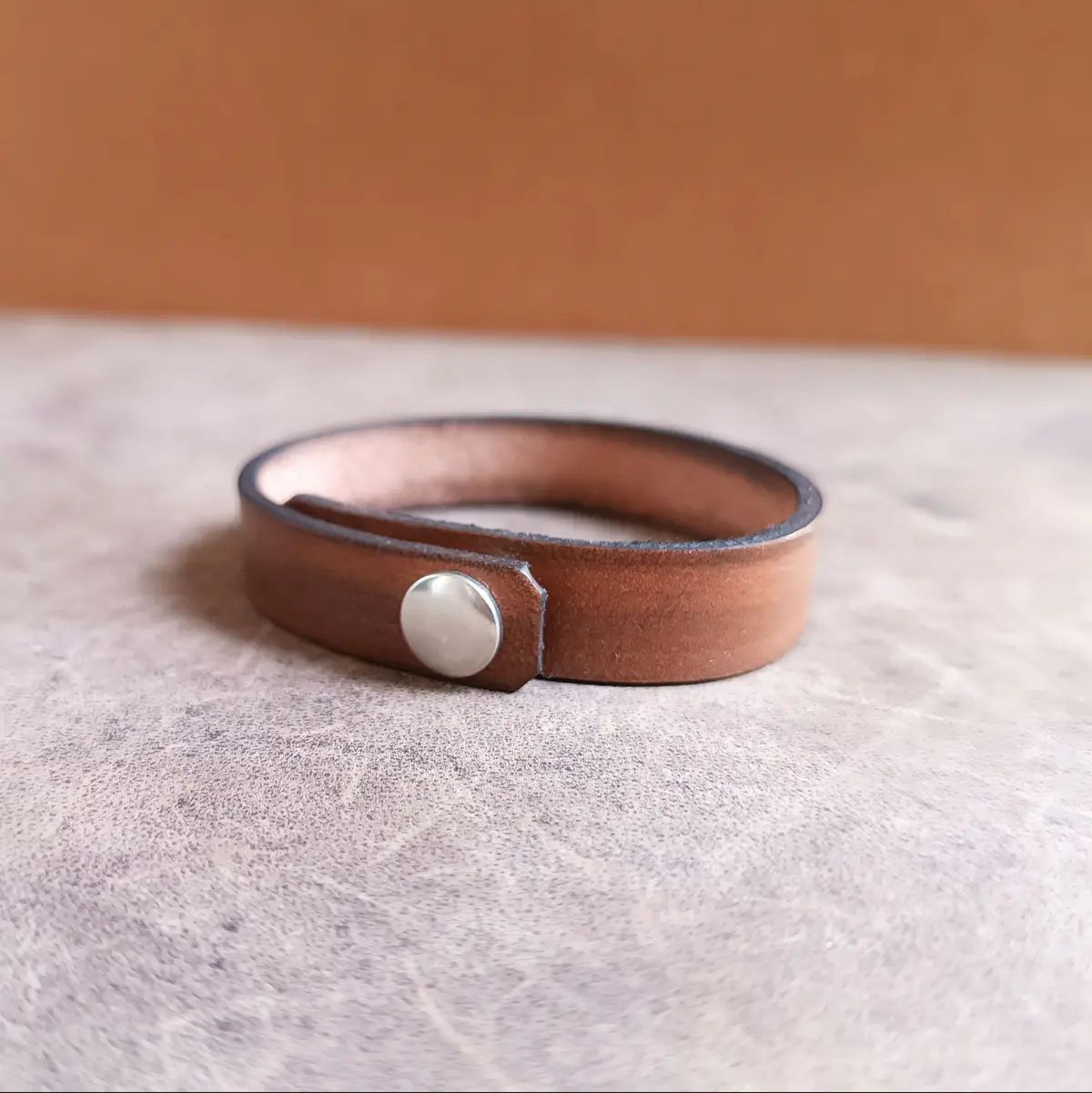 Triple Moon Unisex Leather Bracelet