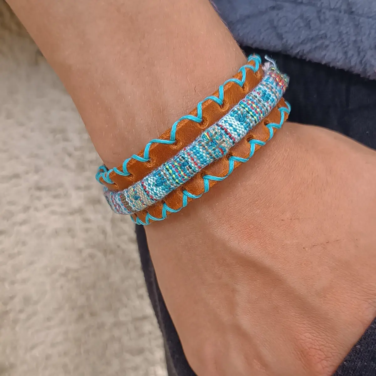 Ethnic Boho Unisex Leather Bracelet