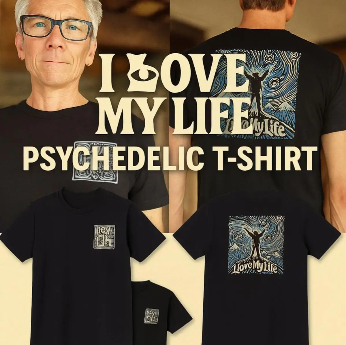 A collage view of the Apparel T-Shirt