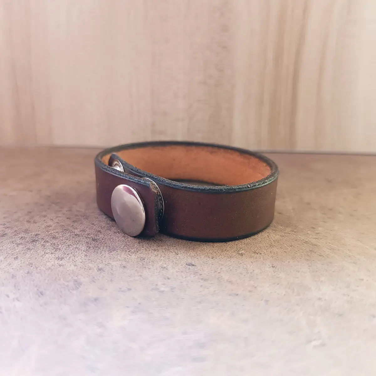 Apollo Delphic Double Epsilon Leather Bracelet