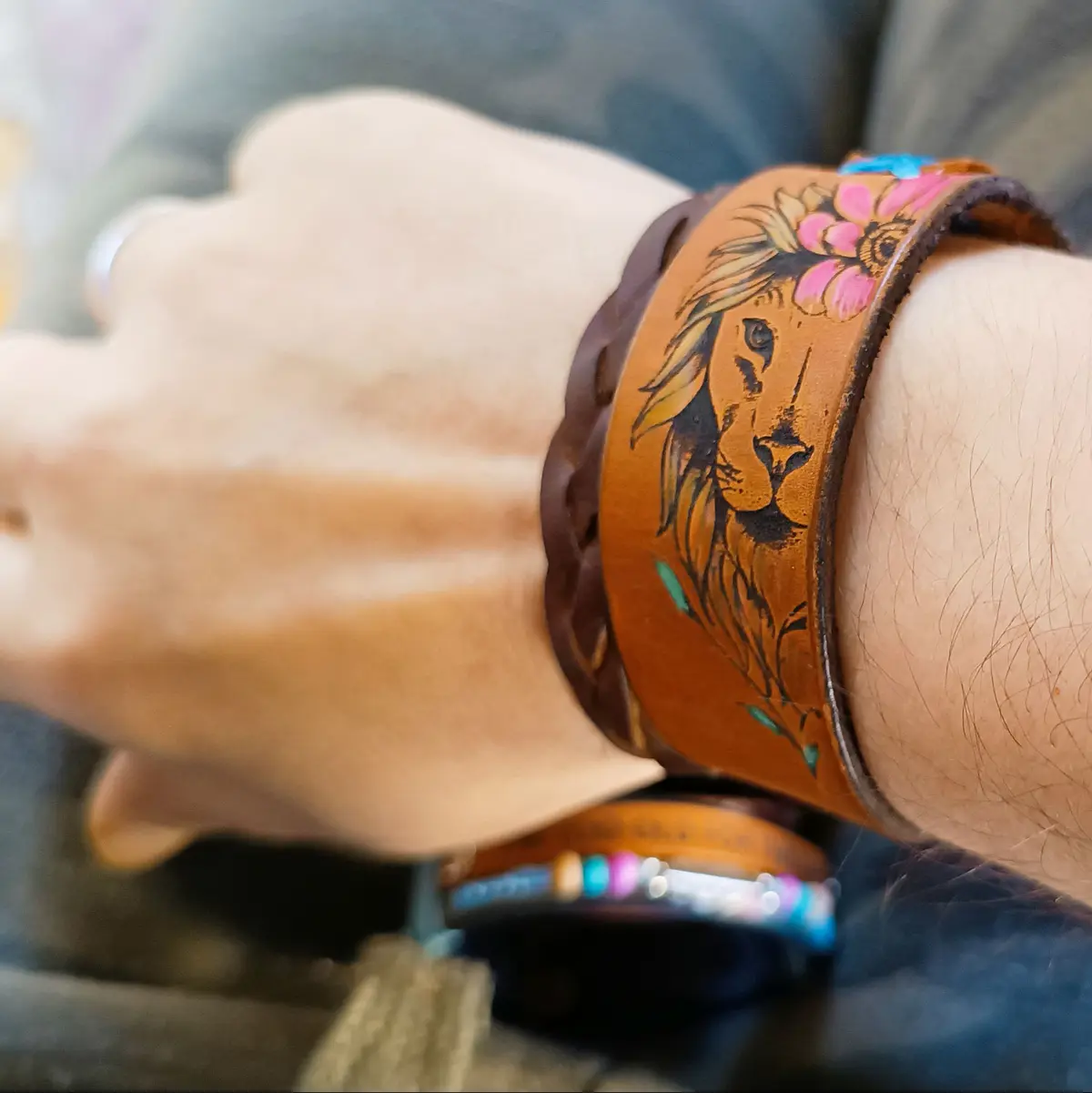 Floral Lioness Bracelet