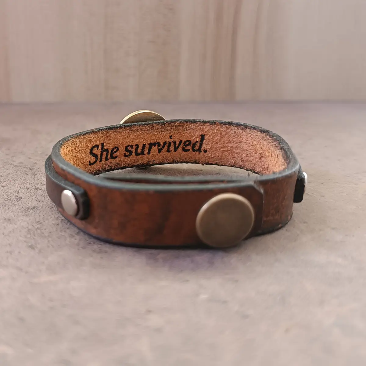 Greek Medusa Leather Bracelet