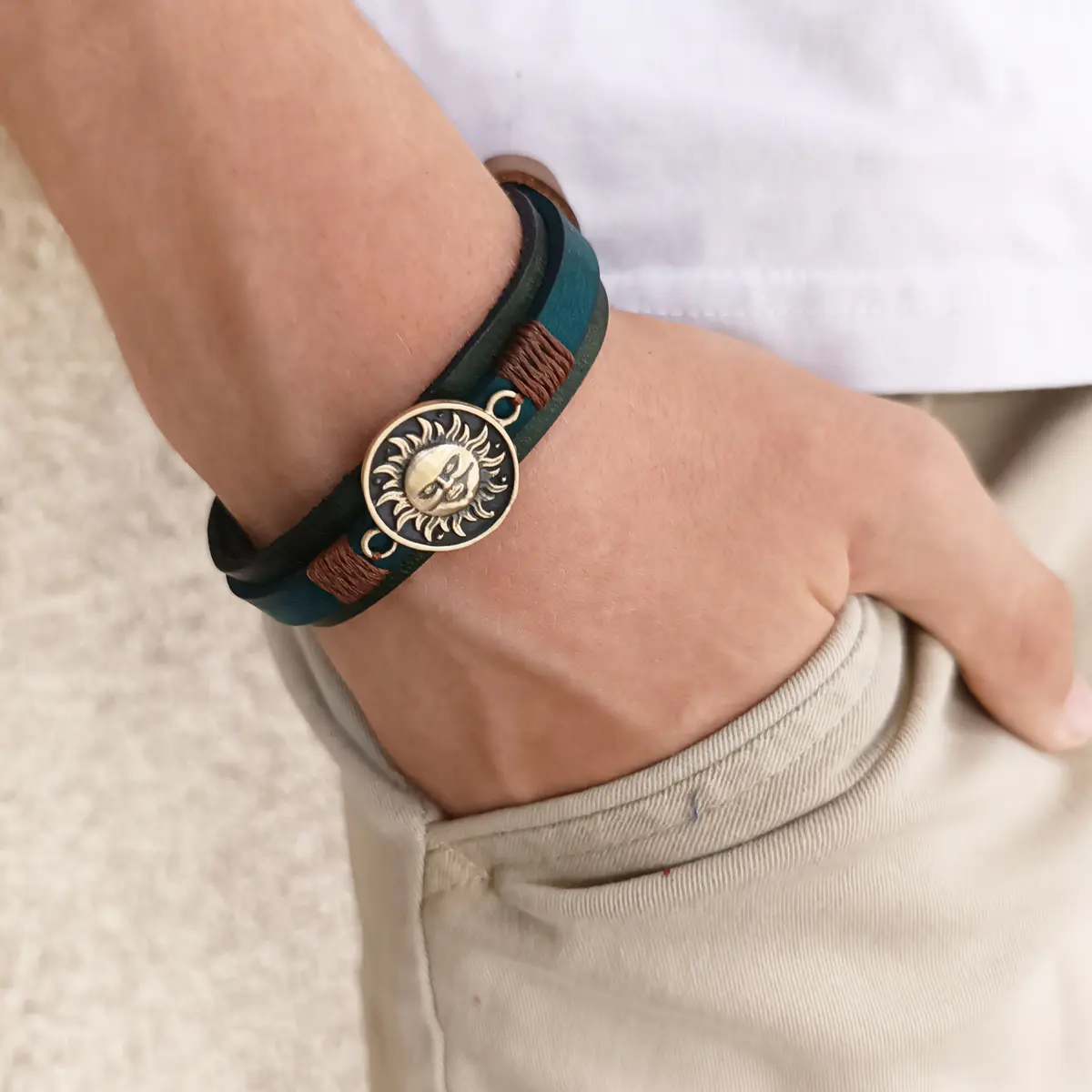 Unisex Apollo Leather Bracelet