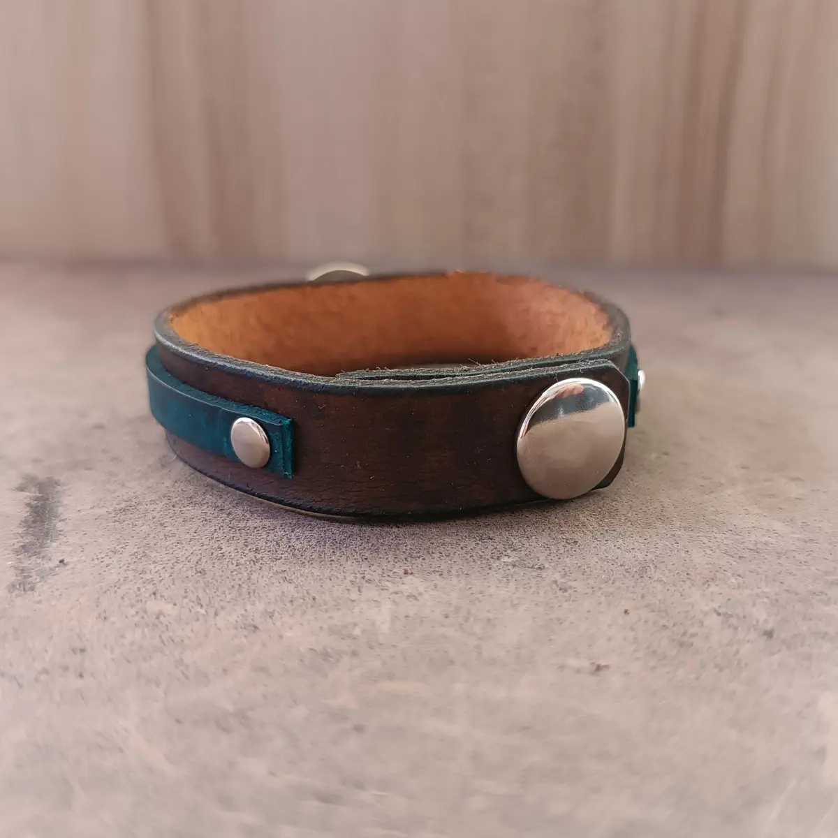 Unisex Heracles Lion Leather Bracelet