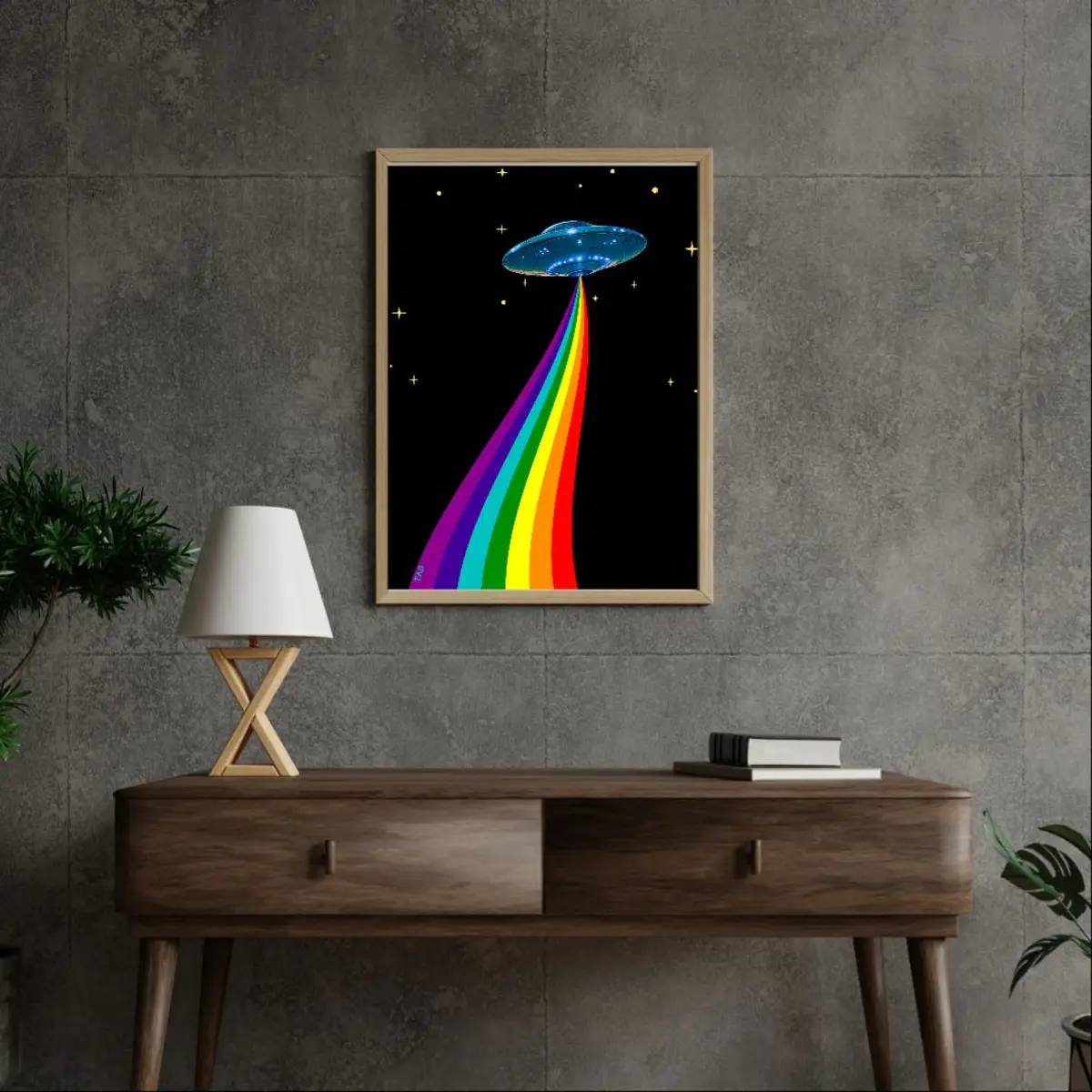 Rainbow pride art 