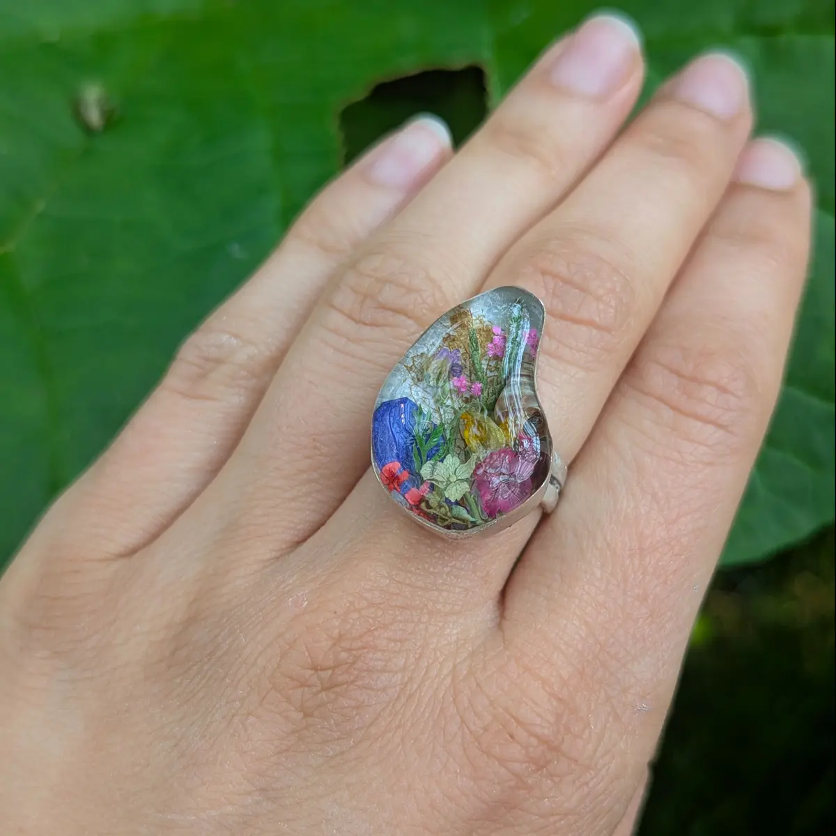 Custom resin ring