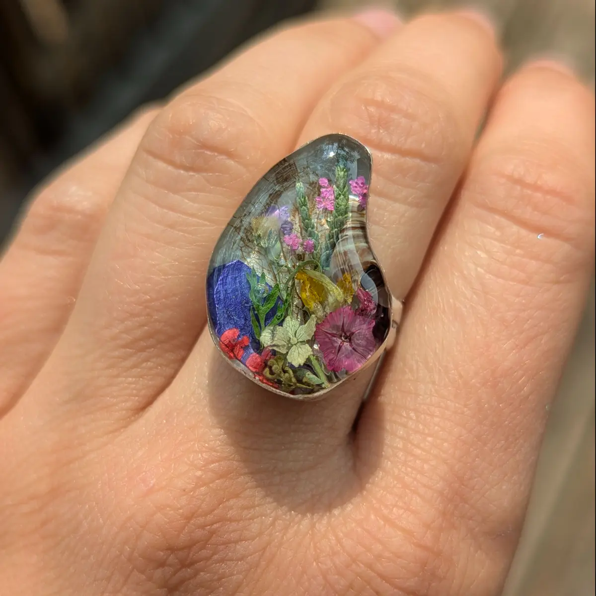 Custom resin ring