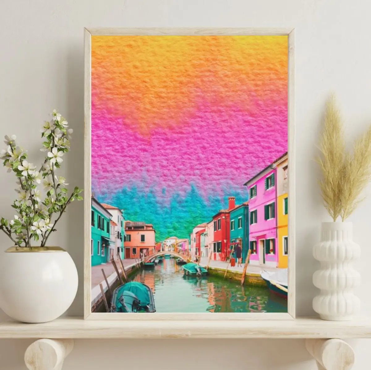 Venetian Landscape digital art collage 