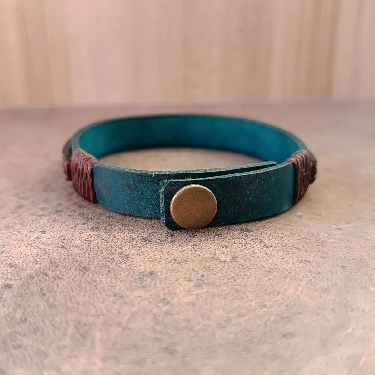 Compass Minimalist Leather Bracelet