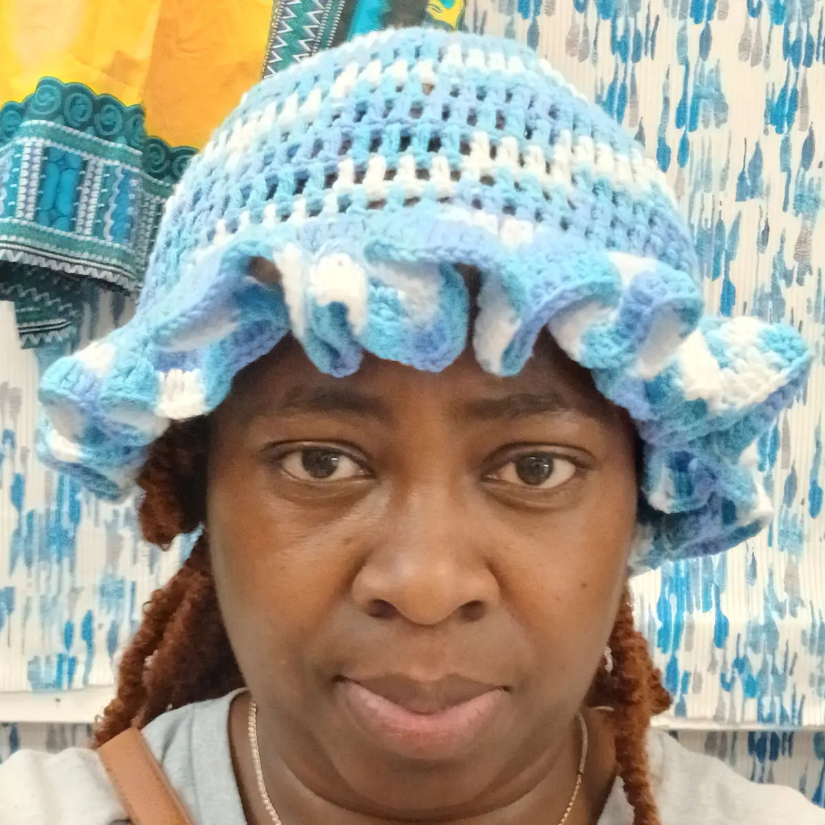 Handmade Crochet Ruffle Hat