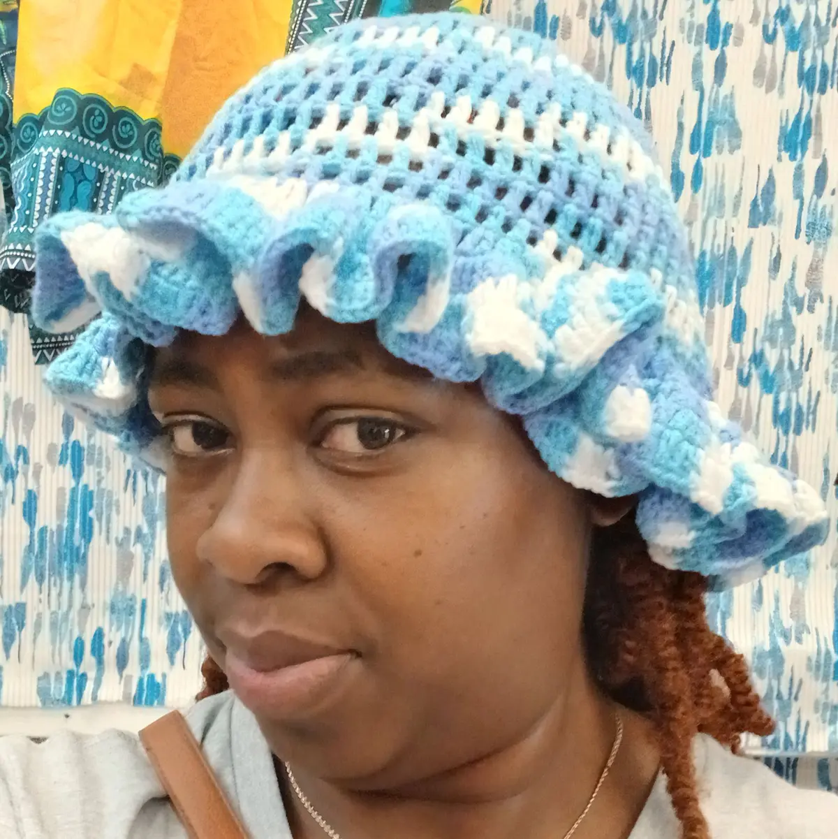 Handmade Crochet Ruffle Hat