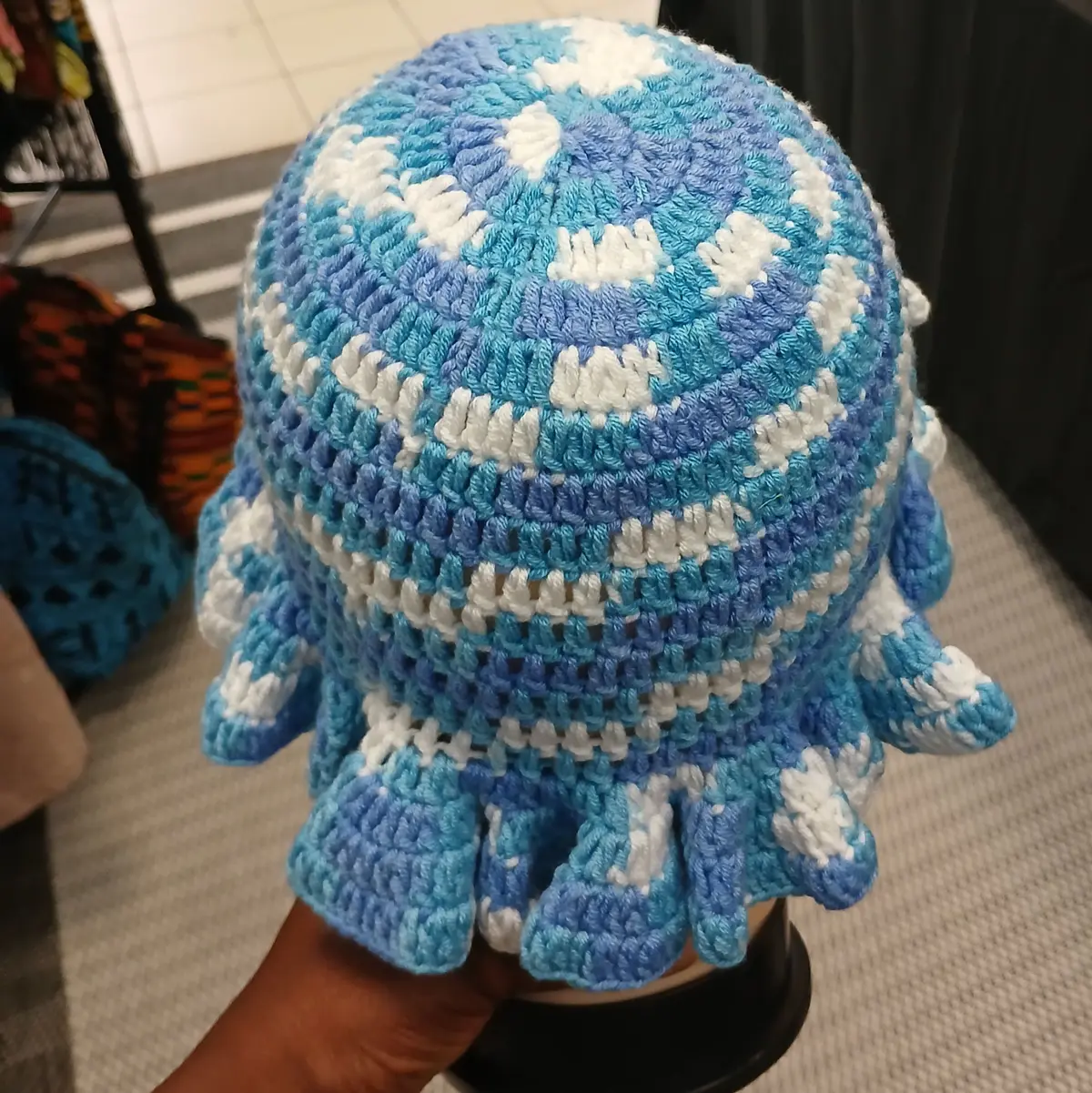 Handmade Crochet Ruffle Hat