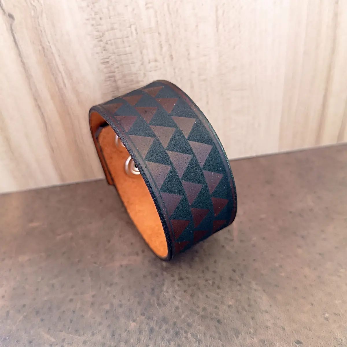 Samoan Tribal Leather Cuff