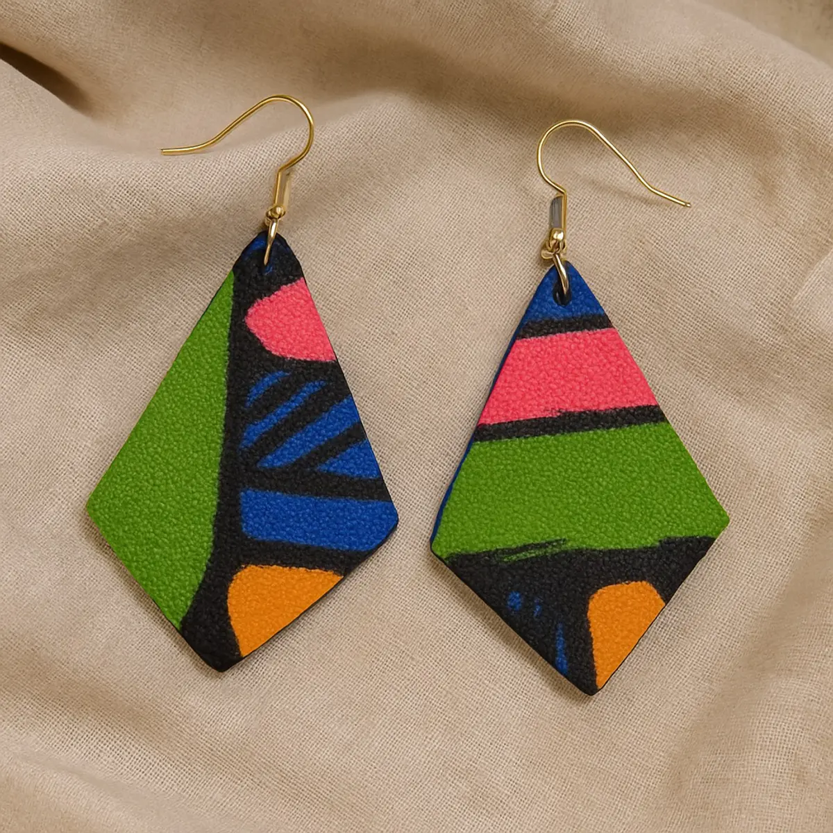 African Colourful Earrings 