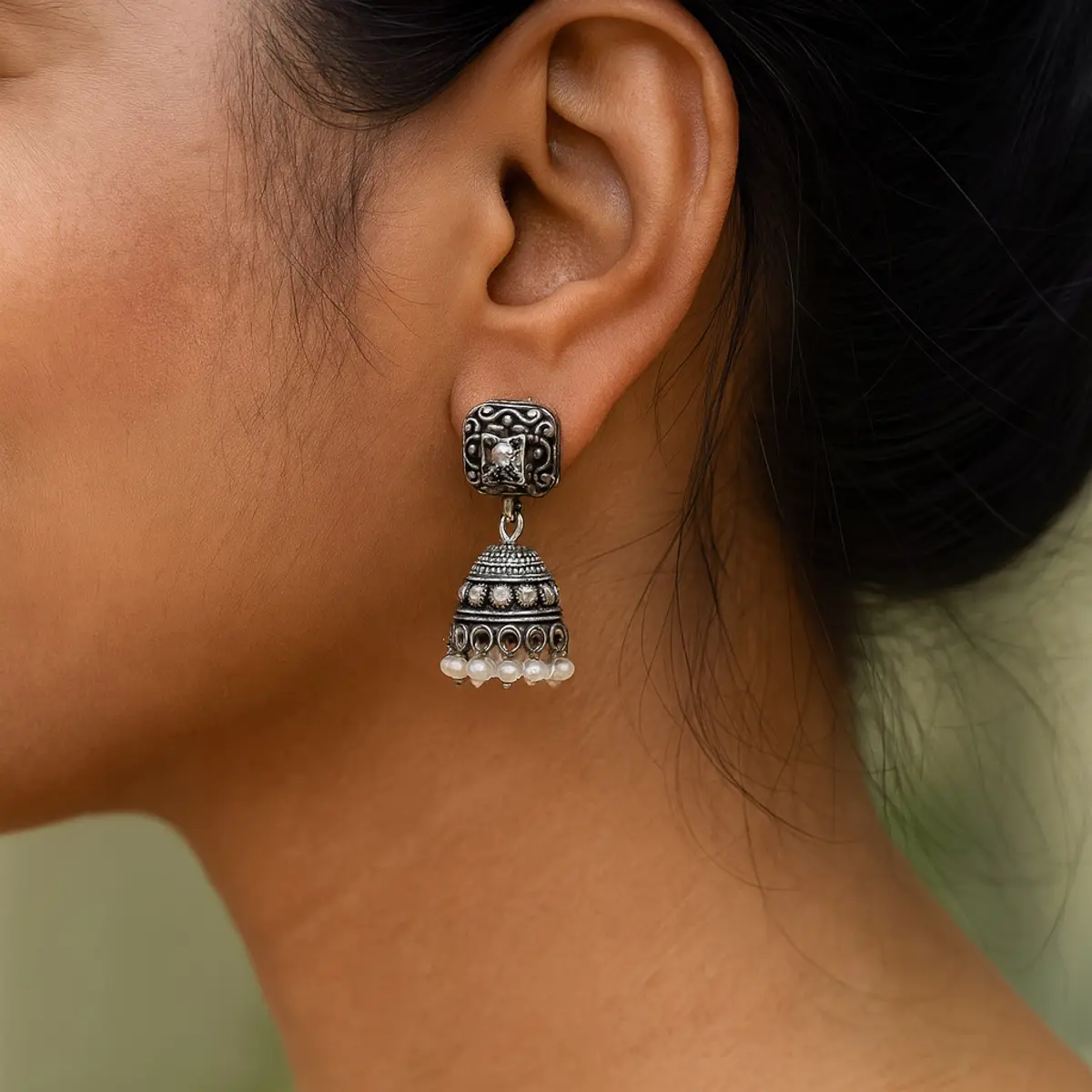 Image of handmade earring