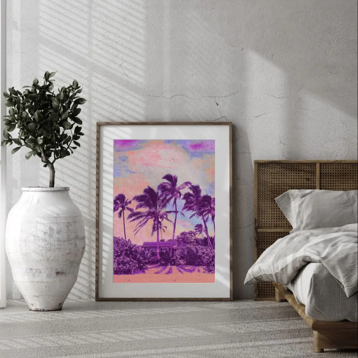 Beach House Digital Art Collage 