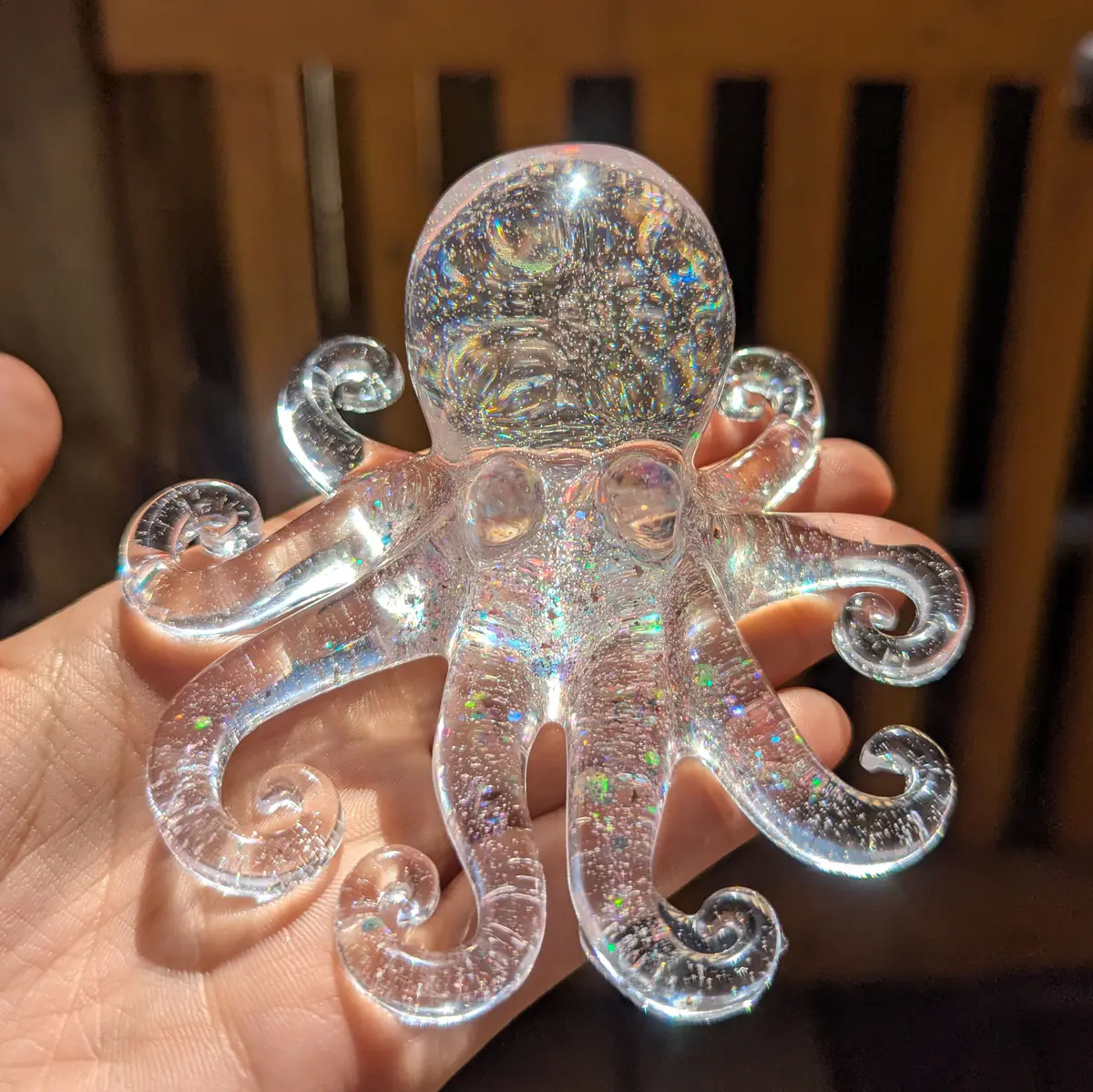 Transparent with sparkles