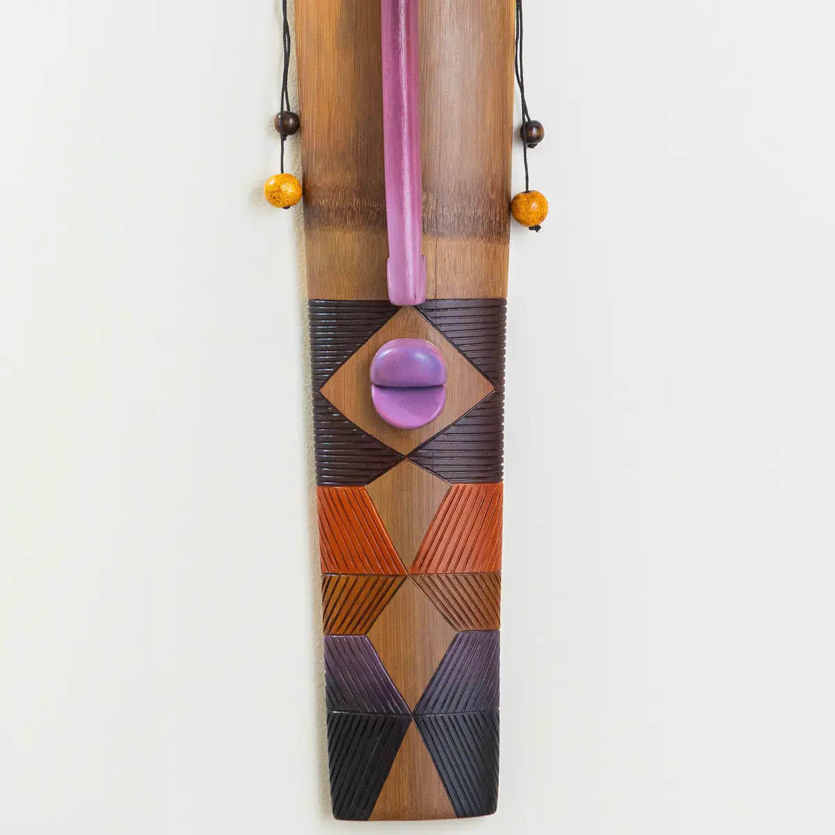  close up of a handpainted giganteus bamboo