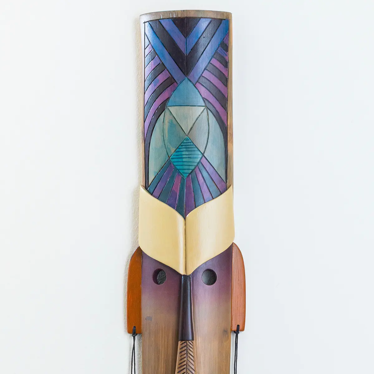 close up of handcrafted bamboo art