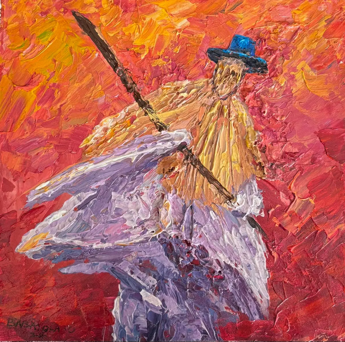 Acrylic canvas painting 