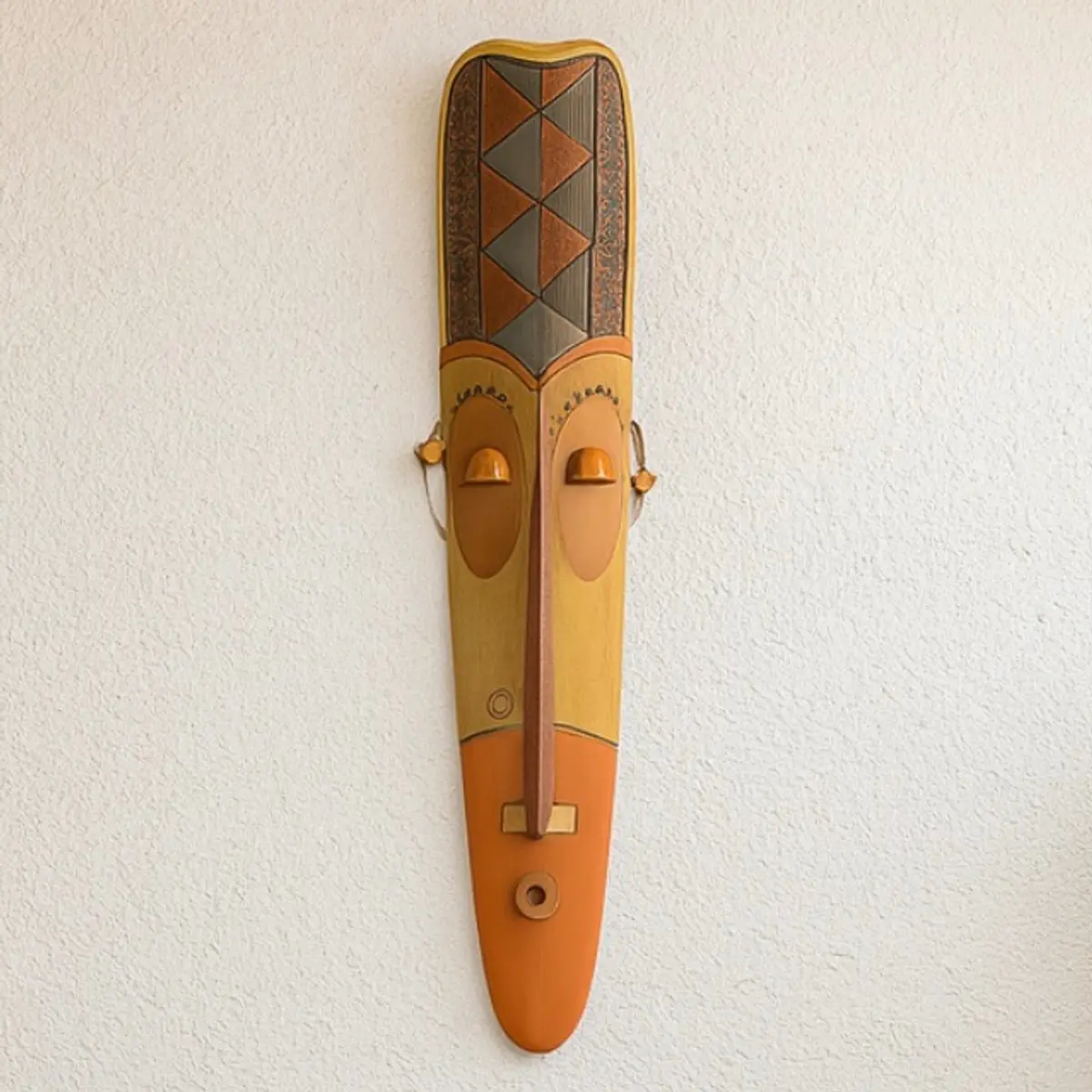 handcrafted and hand painted bamboo art