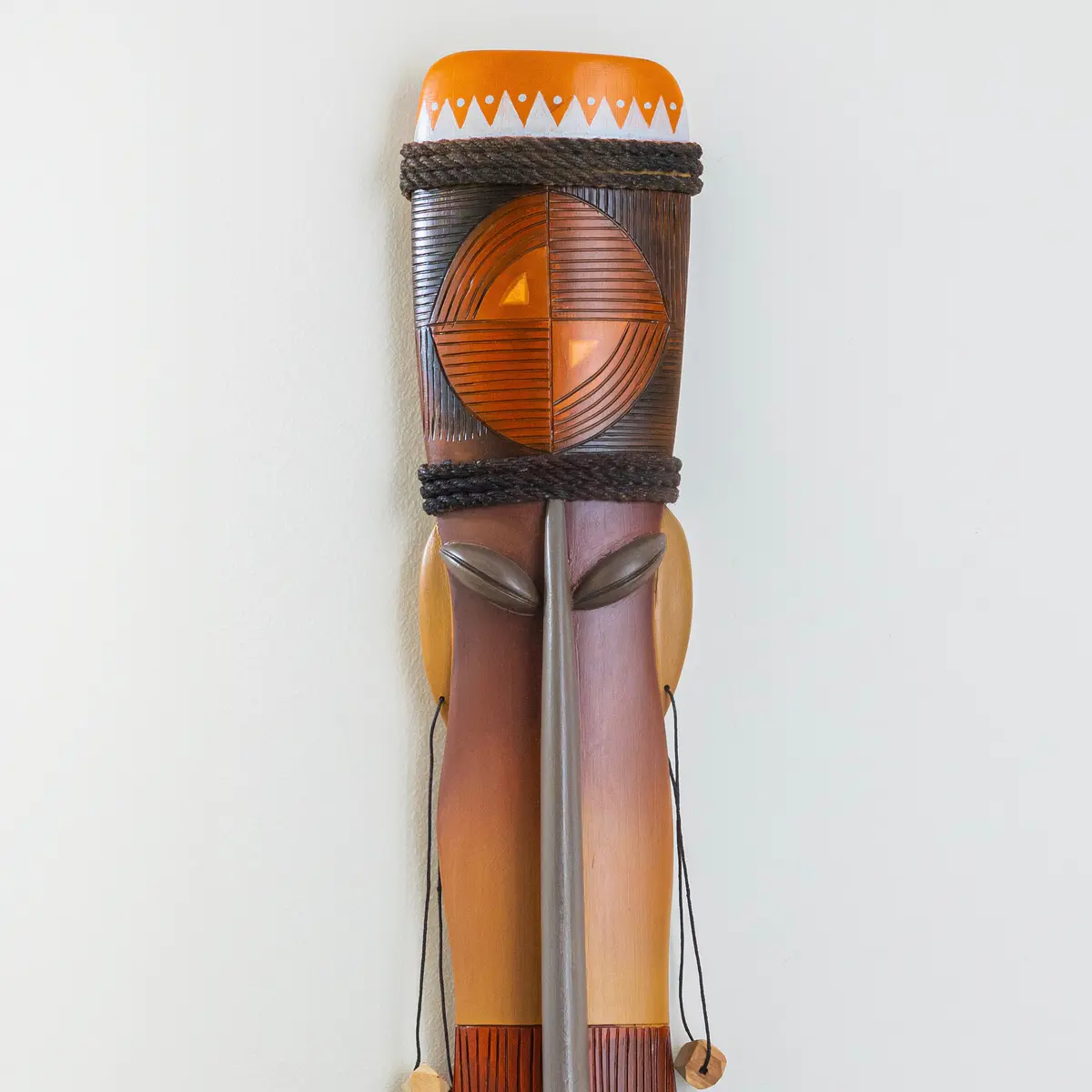 Upper half of a Handcrafted bamboo art