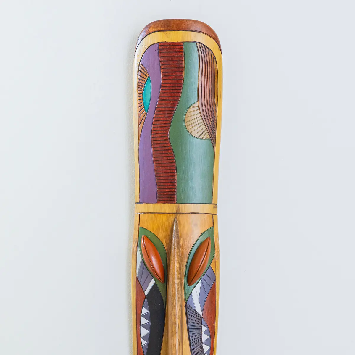 Upper half of handmade bamboo art