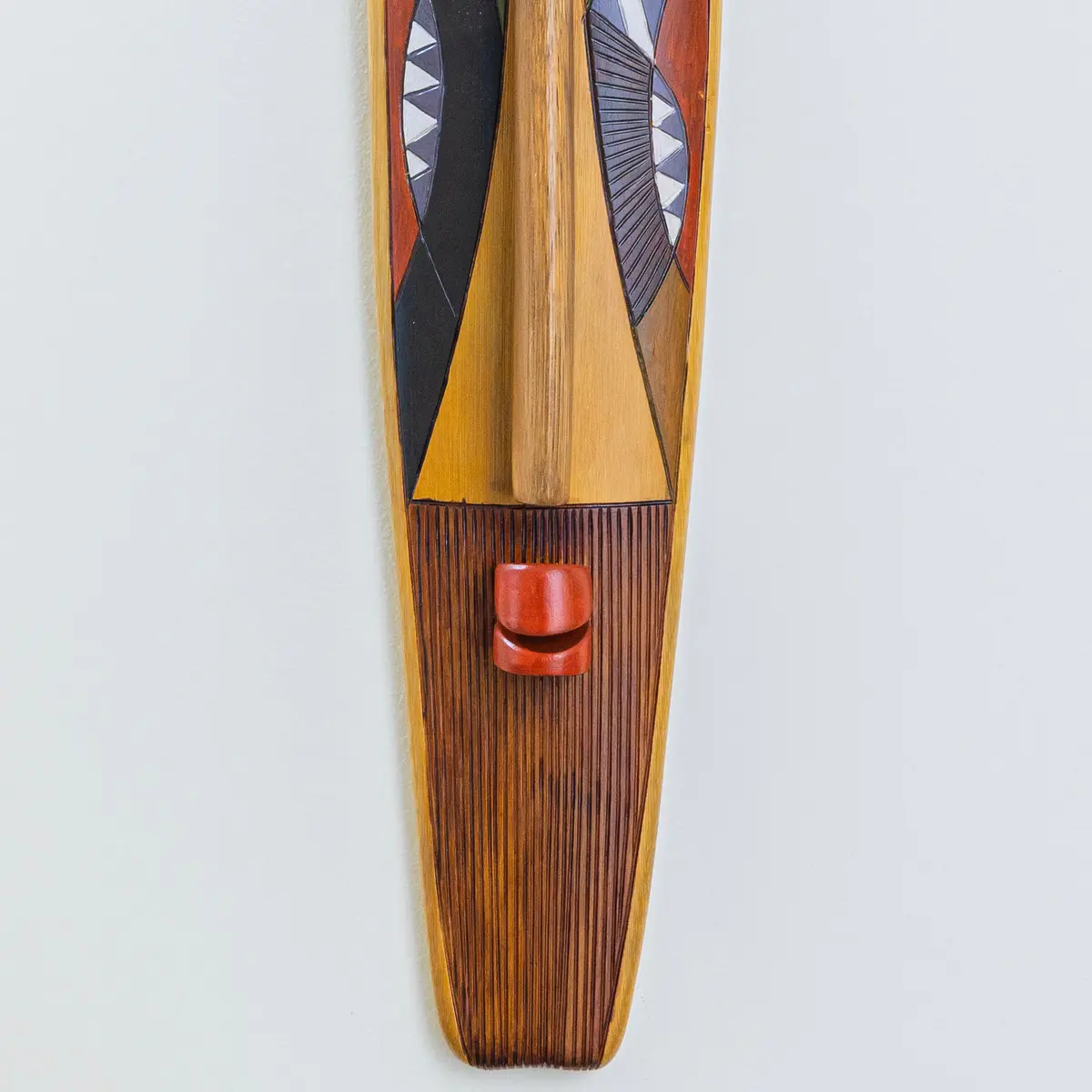 Lower half of handmade bamboo art