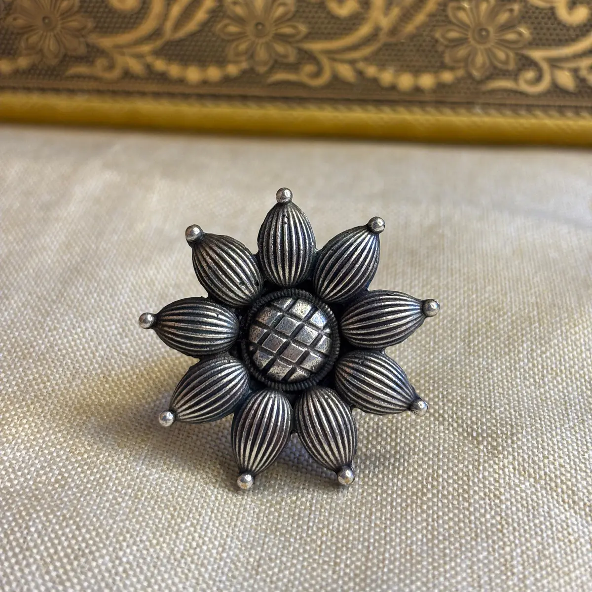 Traditional Oxidized Ring for Women | Ethnic Statement Jewelry