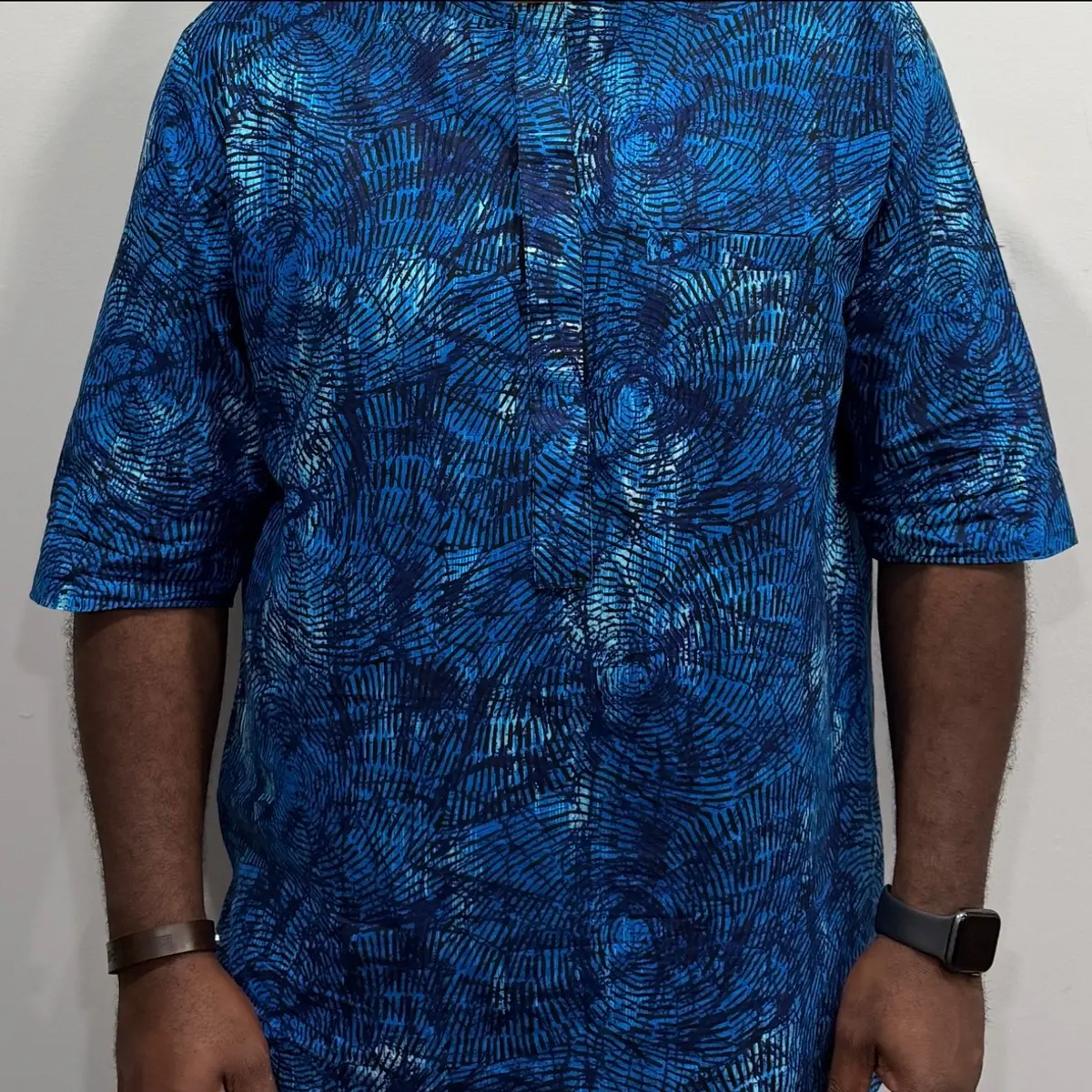 Blue Ankara Shirt