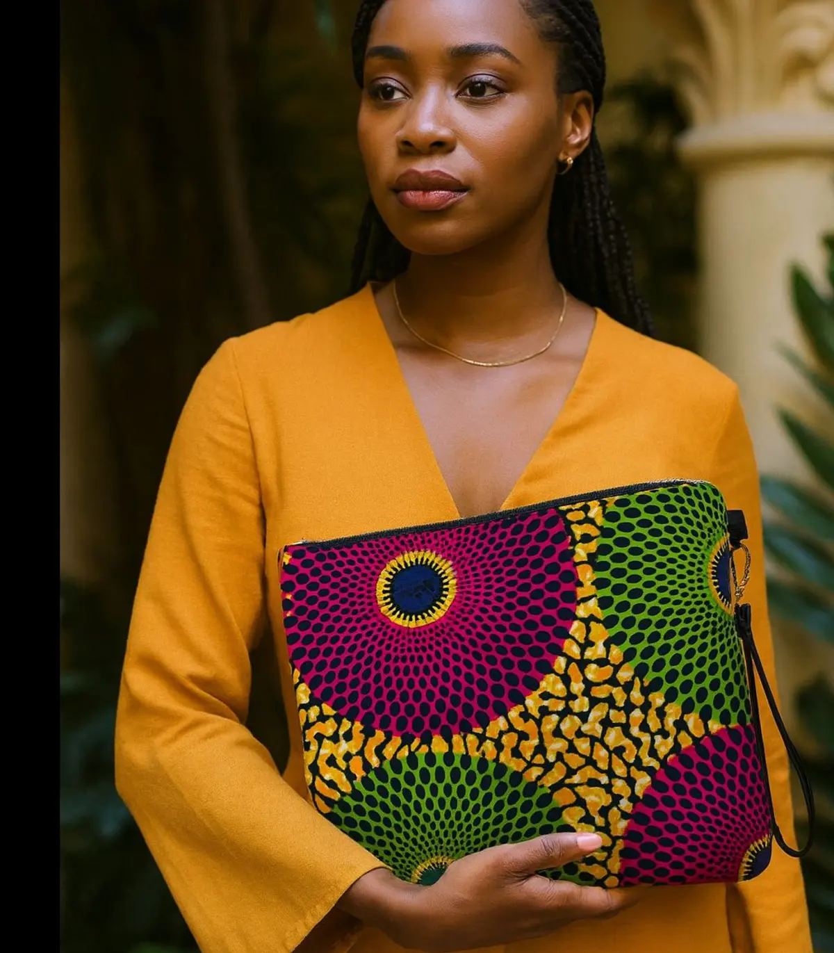 Vibrant Print Clutch 