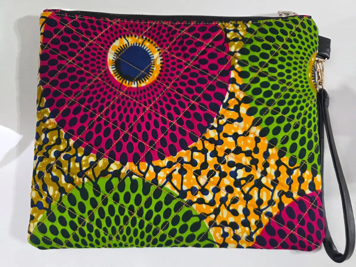 Vibrant Print Clutch 